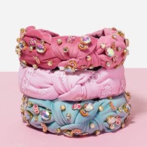 Lele Sadoughi Limited Edition Pink Velvet Barbie Knot Headband